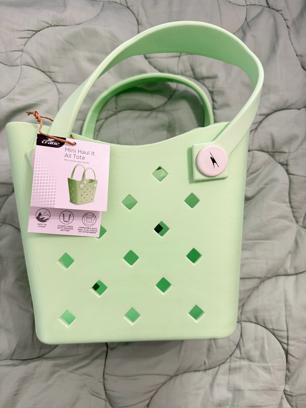 Mini Haul It All Tote - Mint Green